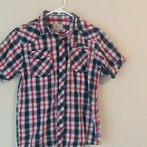 14/16 XL western button down  Shirt COWBOY